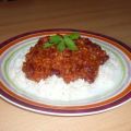 Chili con Carne auf Reis