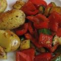 Paprika-Zucchini-Gemüse