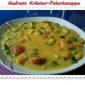 Suppe: Kräuter-Polentasuppe