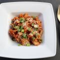 Reis mit Kimchi