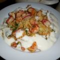 Couscous-Salat mit Flusskrebsen