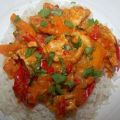 Rotes thailändisches Hähnchen-Curry