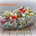 Tortelloni-Salat mit Joghurt-Senf-Dressing