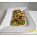Bohnen Salat mit Tomaten und Zwiebel