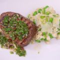 Steak argentinisch angehaucht mit Erbsen-Risotto