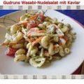 Salat: Wasabi-Nudelsalat mit Kaviar