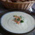 Fenchel-Sahne-Suppe mit Lachs