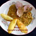 Schweinefilet mit Apfel-Curry-Soße