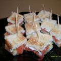 Sandwich-Häppchen mit Seelachs, Ei, Meerrettich[...]