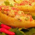 Paprika mit Kartoffel-Thunfisch-Füllung