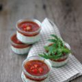Tomaten-Ziegenkäse-Timbales