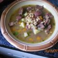 Bohnensuppe mit Rindfleisch