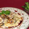 Pilz-Lasagne mit Feldsalat