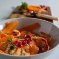 Möhren-Couscous-Salat mit Granatapfel und Minze