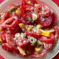 Kürbis-Tomatensalat