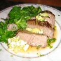 Steak mit Meerrettichbutter und Salat