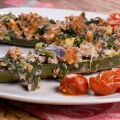 [Low Carb] Gefüllte Zucchini mit Blattspinat,[...]