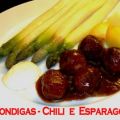 Albondigas - Chili  e  Esparagos