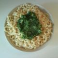 Nudeln: Spaghettis mit Kräuterpesto