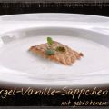 Spargel-Vanille-Süppchen mit gebratenem Lachs