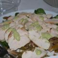 Hähnchen-Carpaccio auf Spargelsalat mit grüner[...]