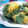Aloo Palak (Indischer Spinat mit Kartoffeln)
