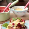 Mini Mascarpone Pfannkuchen mit Erdbeeren und[...]
