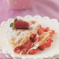 Überbackene Crêpes mit Erdbeer-Butter