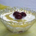 Vanille-Kirsch-Speise mit Eierlikör