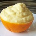 Dessert: Orangen-Sahne-Eis