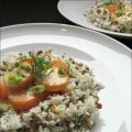 Vanille-Karotten auf Dill-Reis mit Linsen