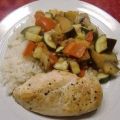 Gemüse-Ratatouille auf Reis mit[...]