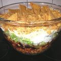 Nacho Salat (Mexikanischer Schichtsalat)