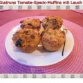 Muffins: Tomate-Speck-Muffins mit Lauch