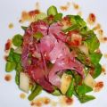 Salat: Spargel-Melonen-Salat auf Nüßchen