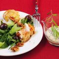 Rucola-Salat mit überbackenem Hähnchenfilet