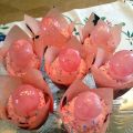 Zitronen Rhabarber Cupcakes mit Gelatine Bubbles