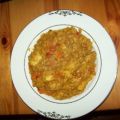 Curryfleisch mit Reis (sehr scharf )