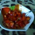 Pikanter Paprika-Tomaten Salat