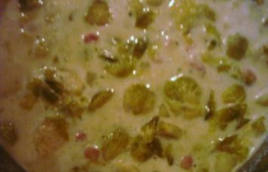 Rezept: Rosenkohlsuppe mit Kasseler