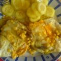 Käse-Kartoffelpuffer mit Gemüse-Ei-Einlage