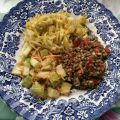 Linsen-Paprika-Salat mit Birneldressing