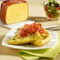 Käse-Omelett mit Schinken und Kräutern