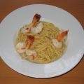 Spaghetti mit Knoblauch, Chili und Garnelen