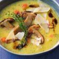 Polenta-Pilz-Suppe