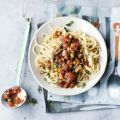 Spaghetti mit Tempeh-Bolognese