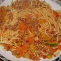 Spaghetti mit Hackfleischsoße