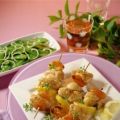 Gegrillte Putenbrust mit Aprikosen und Salat