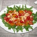 Salat: Rauke-Paprika-Bohnen-Salat mit Mozzarella