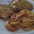 Vegetarische Schnitzel mit Spaghetti